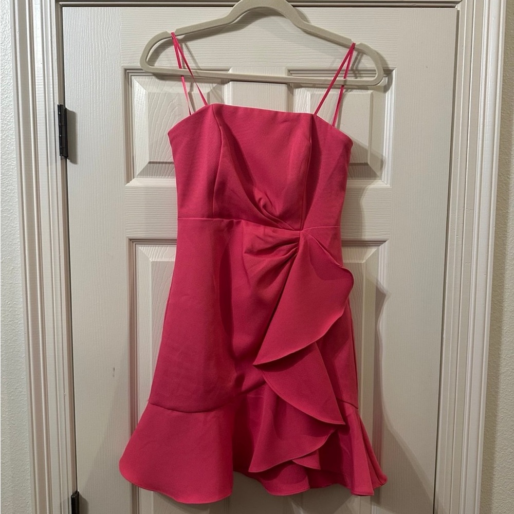 Pink Ruffle Dress - Picture 2 of 4